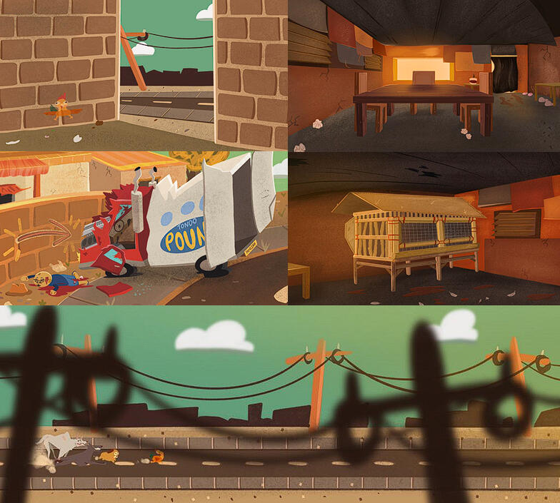 Art from the short film Fowl Fortune