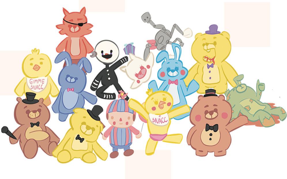 Stickers of FNAF Characters